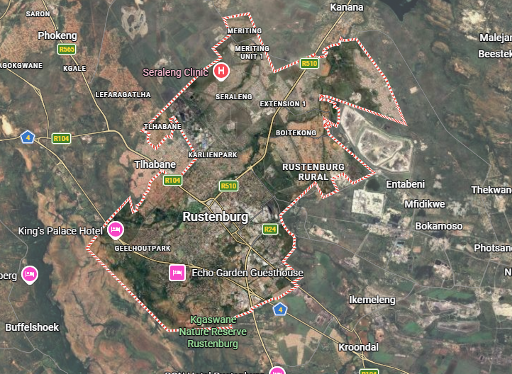 Rustenburg Map