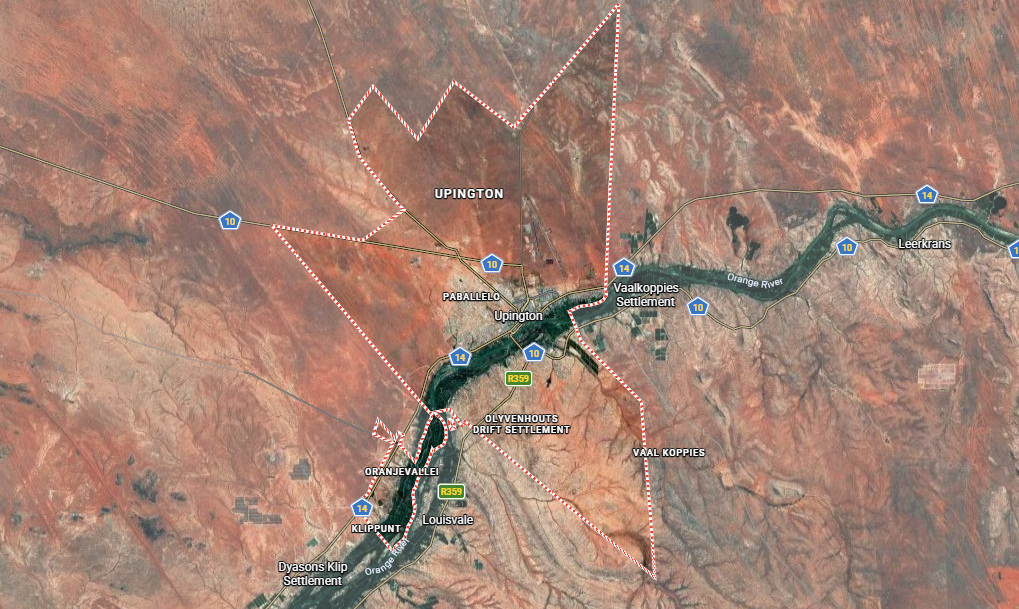 Upington Map